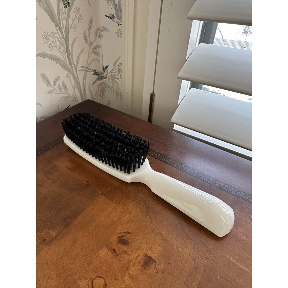 Vintage FULLER nylon Bristle Hair Brush 6 Rows Soft Nylon Bristles 8” Ivory
